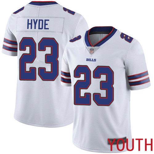 Youth Buffalo Bills #23 Micah Hyde White Vapor Untouchable Limited Player NFL Jersey